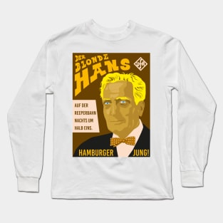 Hans Albers Tribute - Timeless Elegance in Classical Portrait Design Long Sleeve T-Shirt